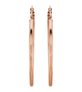 Gold 40 mm Hoop Earrings - Thomas Laine Jewelry
