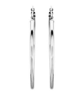 Gold 40 mm Hoop Earrings - Thomas Laine Jewelry