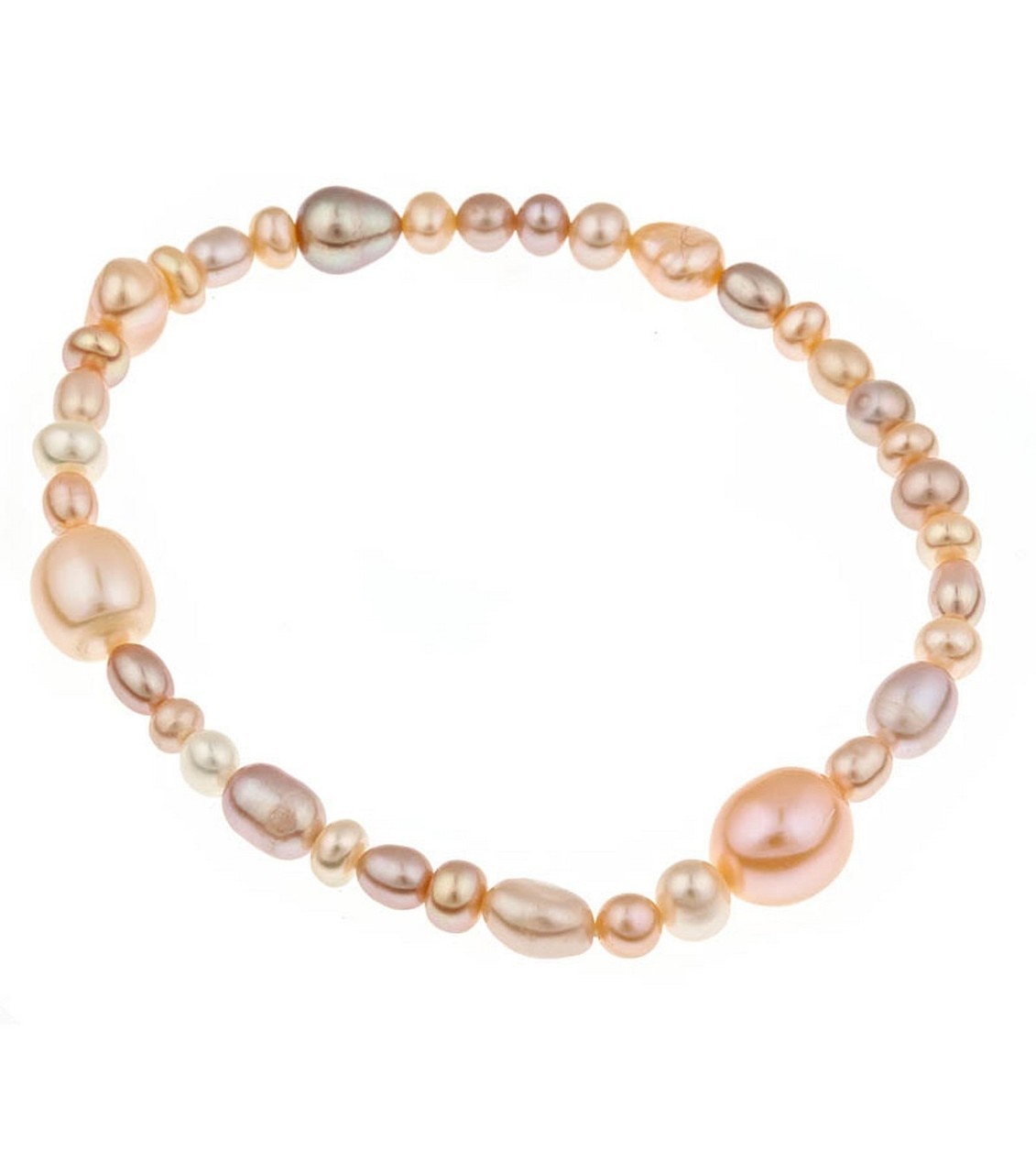Assorted Natural Blush Fresh Water Pearl Bracelet - Thomas Laine Jewelry