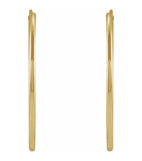 Gold 25 mm Hoop Earrings - Thomas Laine Jewelry