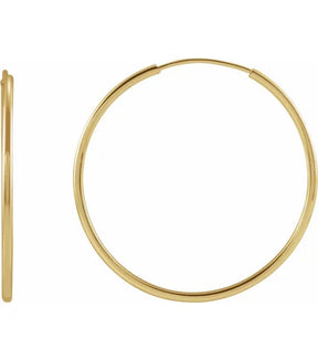 Gold 25 mm Hoop Earrings - Thomas Laine Jewelry