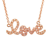 Sydney Evan Small 14K Rose Gold Diamond Love Necklace $1,045 sold by Thomas Laine Jewelry. Free Worldwide Shipping