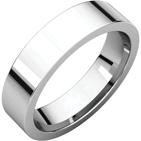 5mm Flat Comfort Fit Wedding Band - Thomas Laine Jewelry