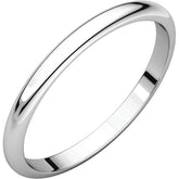 2mm Half Round Wedding Band - Thomas Laine Jewelry