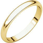 2.5mm Half Round Wedding Band - Thomas Laine Jewelry