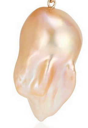 Golden Baroque Pearl Drop Earrings
