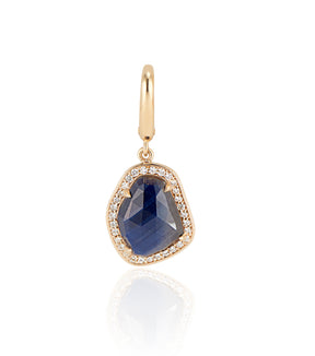 Blue Sapphire Diamond Pendant - Thomas Laine Jewelry
