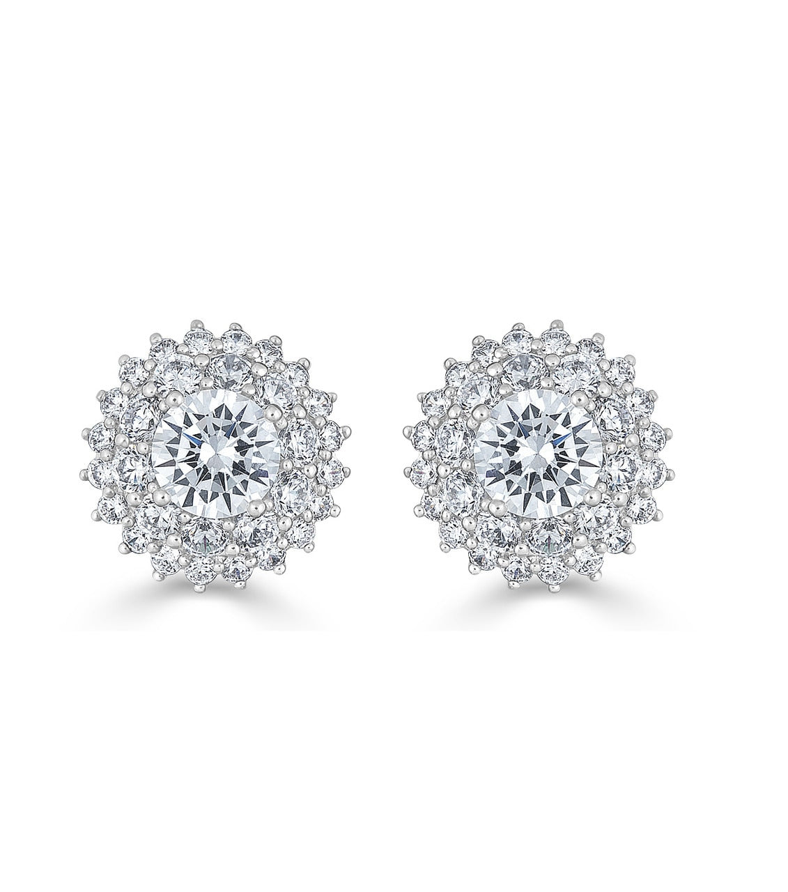 Karolyne Classic Round Cluster Earrings - Thomas Laine Jewelry
